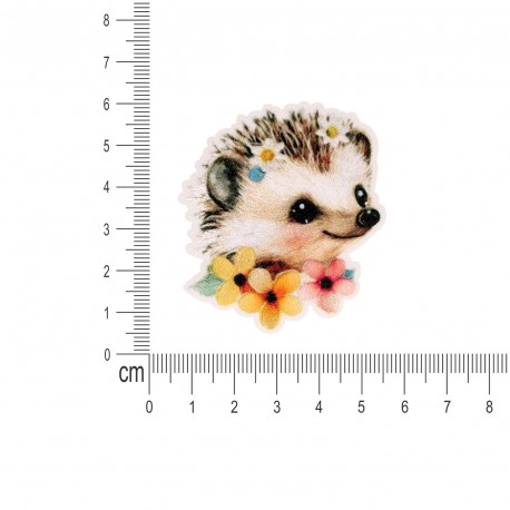 M ECUSSON TETES D'ANIMAUX FLEURIS