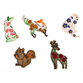 M ECUSSON ANIMAUX FLEURIS