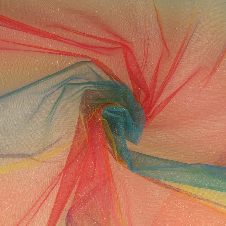 TULLE ARC EN CIEL PAILLETTÉ