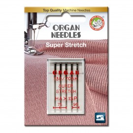 ORGAN NEEDLES SUPER STRETCH COLOR