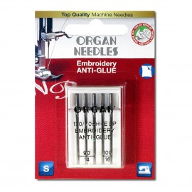 ORGAN NEEDLES EMBROIDERY ANTI GLUE