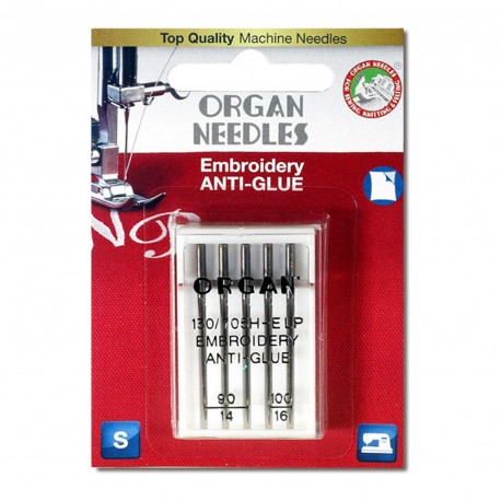 ORGAN NEEDLES EMBROIDERY ANTI GLUE