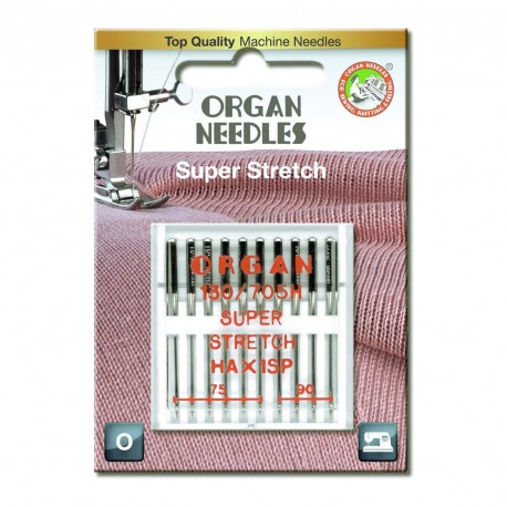 ORGAN NEEDLES SUPER STRETCH BOITE ASS 10