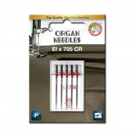 ORGAN NEEDLES ELX705 CHROMIUM BOITE DE 5