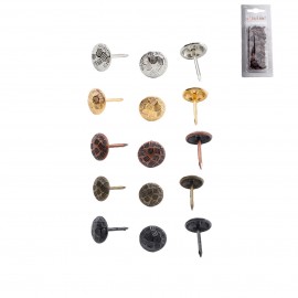 CLOUS TAPISSIER RONDS MARTELES x50