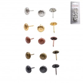 CLOUS TAPISSIER RONDS STRIES x50